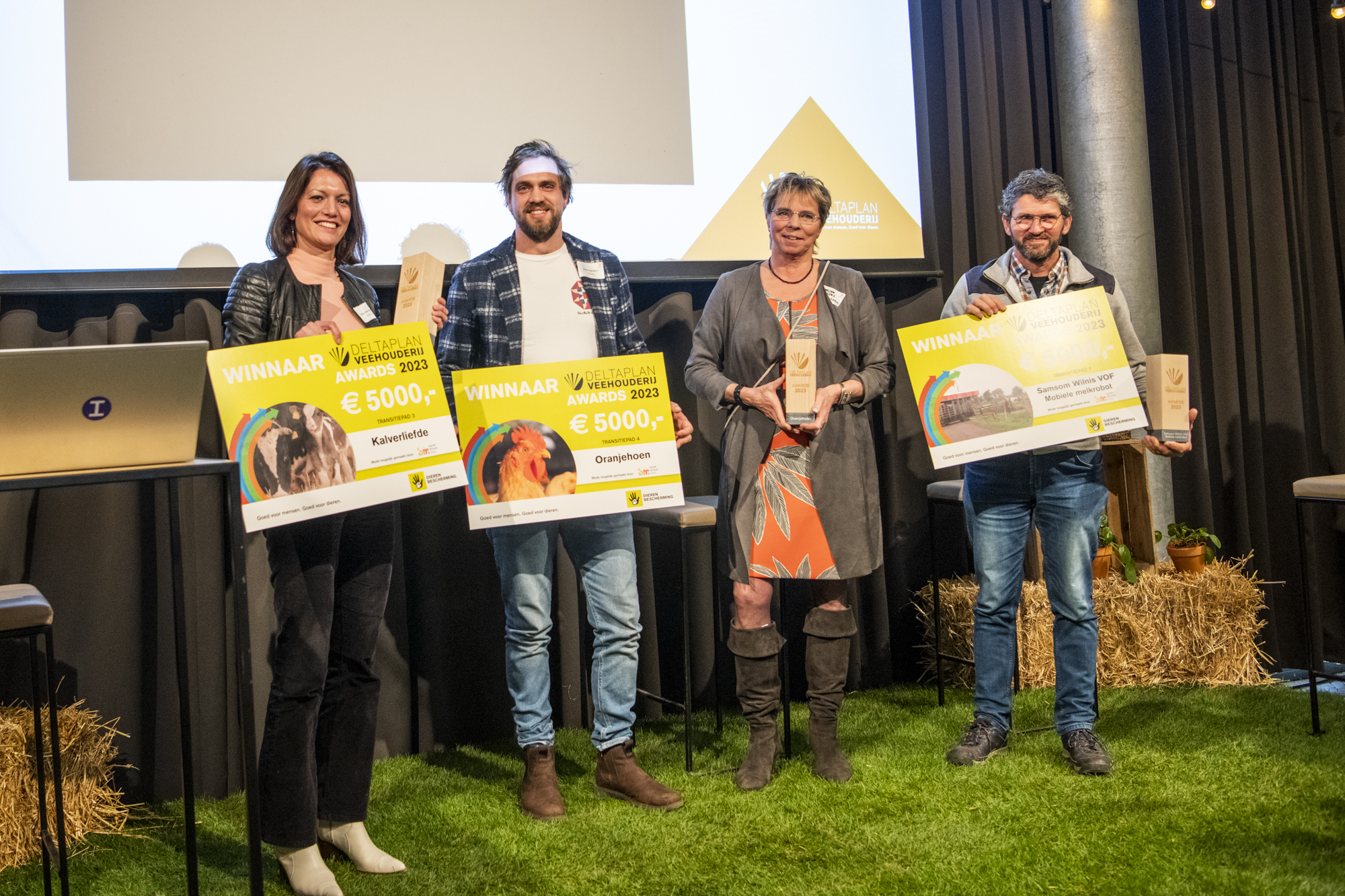 Winnaars Deltaplan Veehouderij Awards 2023: Kalverliefde, Oranjehoen, Samsom Wilnis VOF.
